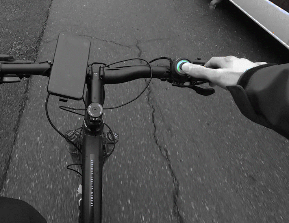 Bicycle ride test of the Save Ciccio handlebar prototype